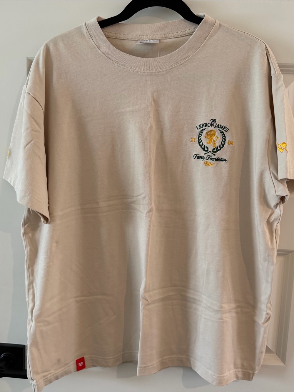 Men's Short-Sleeve Crewneck Tee in Cream - LeBron James